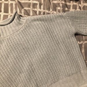 Baby blue wool turtleneck